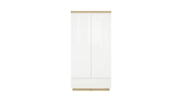 Шкаф двухдверный Issa, цвет Белый+Дуб минерва фото - 1