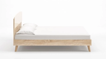 Кровать Tilda, цвет Дуб Бардолино натуральный+mBeige из лдсп в современном стиле Askona фотография товара - 2