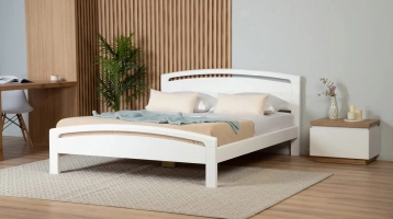 Кровать Regina Extra, цвет белый из натурального дерева - 1