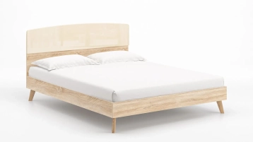 Кровать Tilda, цвет Дуб Бардолино натуральный+mBeige из лдсп в современном стиле Askona фотография товара - 3