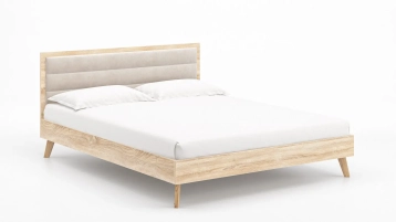 Кровать Tilda Soft, цвет Дуб Бардолино натуральный из лдсп в современном стиле Askona фотография товара - 3