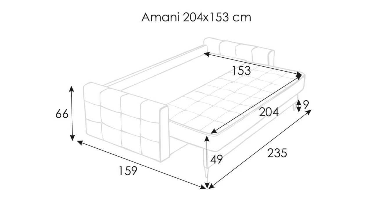 Диван-кровать Amani с коробом для белья Askona фото - 20 - большое изображение