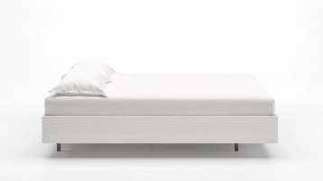 Кровать Bet, цвет Белый текстурный из лдсп без изголовья Askona фото - 3