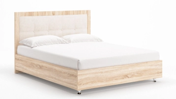 Кровать Innovo Lux Beige с мягким изголовьем Askona фото - 1