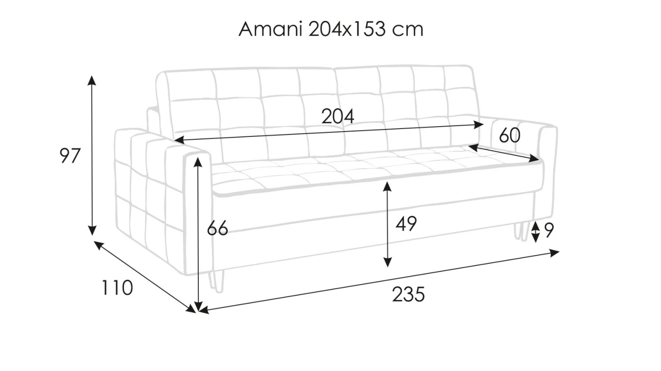 Диван-кровать Amani с коробом для белья Askona фото - 19 - большое изображение
