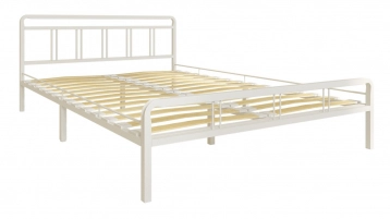 Современная металлическая кровать Avinon, цвет белый в спальню Askona фотография товара - 2