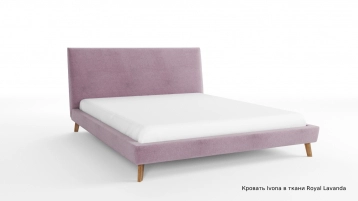 Мягкая кровать Ivona в скандинавском стиле фото - 3