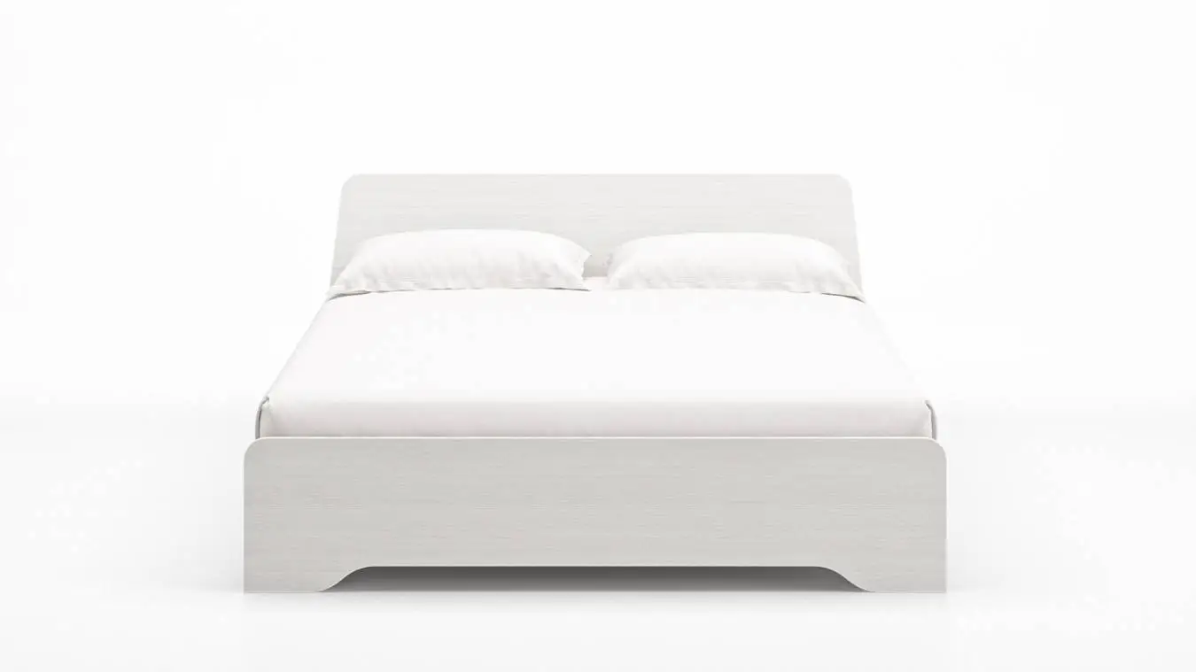 Кровать Artis, цвет Белый премиум из лдсп с изголовьем Askona фотография товара - 5 - большое изображение